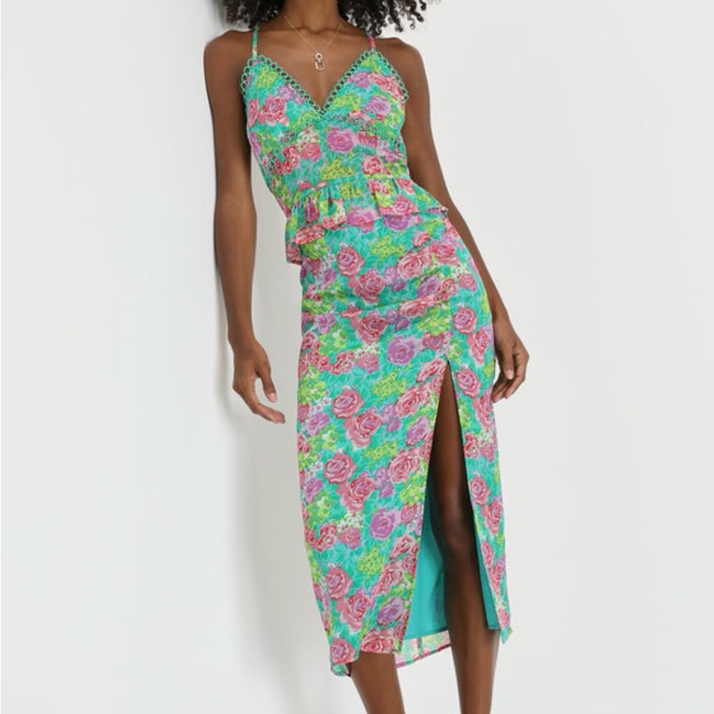 Floral Cami + Skirt Set